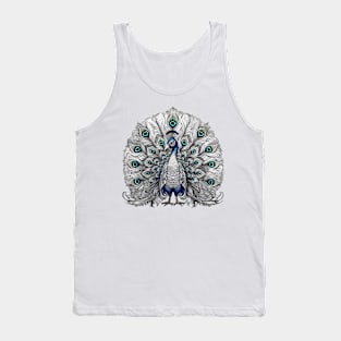 Beautiful Peacock design Tank Top